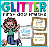 First Day Treat Labels - Glitter - Back to School