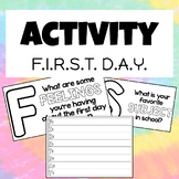 First Day Walk Around Activity - Getting to Know Your Students