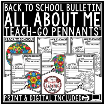 Preview of Back to School Activities First Week of School 3rd 4th Grade All About Me Poster