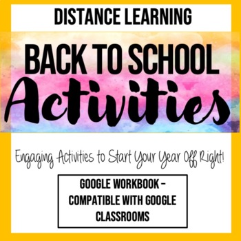 Preview of First (Day)Week of School Activities - Online Distance Learning Google Classroom