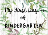 First Day and Last Day of Kindergarten Sign Wood Farmhouse