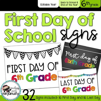 6th grade signs
