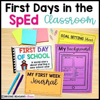 Preview of First Day and Week in the Special Education Classroom: Back to School Activities