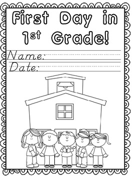 Preview of First Day in First Grade Activity Packet