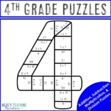 4th Grade End of Year Math Review Activities, Games, Cente