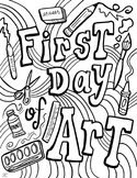 First Day of Art Coloring Sheet
