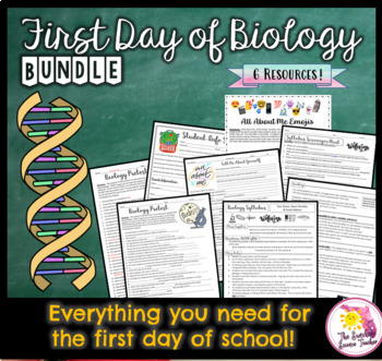 Preview of First Day of Biology Bundle: Syllabus and More!