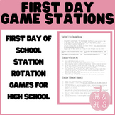 First Day of Class Station Rotation Games for High School