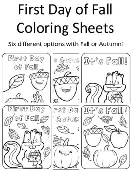 first day of fall coloring pages