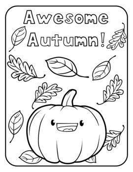 autumn season coloring pages