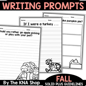 First Day of Fall Writing Prompts by The KNA Shop | TPT