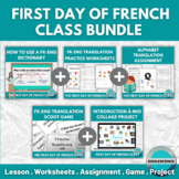First Day of French Class: French English Dictionary Bundle