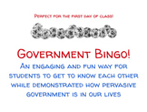 First Day of Government: Bingo and Mingle