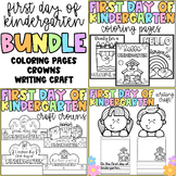 First Day of Kindergarten Activities-Coloring Pages, Craft