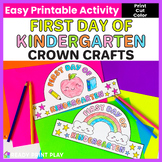 First Day of Kindergarten Crown Craft | Back to School Rai