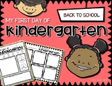 First Day of Kindergarten - Easy Graphic Organizers