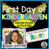 First Day of  Kindergarten | Back to School Activities | Editable