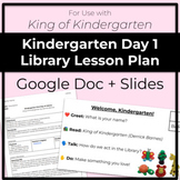 First Day of Kindergarten Library Lesson - for use with Ki