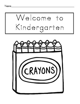 First Day of Kindergarten Worksheets and Activities by kindertrips