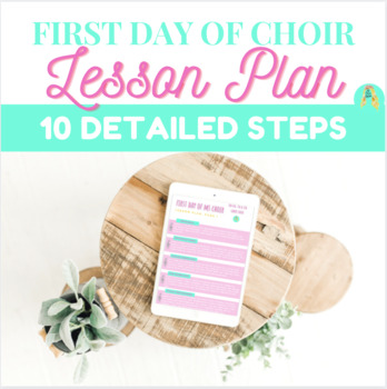 Preview of First Day of Middle School Choir Lesson Plan