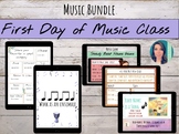 First Day of Music Class | Back to School Bundle