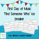 First Day of Music "Find Someone Who"
