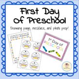 First Day Of Preschool Coloring Page Worksheets & Teaching Resources | TpT
