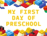 First Day of Preschool Building Blocks