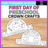 First Day of Preschool Crown Craft Printable | Pre-K Back 