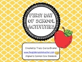 First Day of School Activities Pack