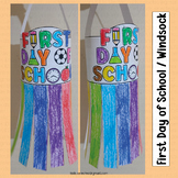 First Day of School Activities Windsock All About Me Writi