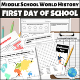 First Day of School Activities for Middle School World History