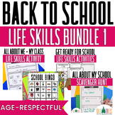 First Day of School Activities for Special Education Back to School Life Skills
