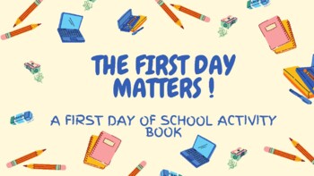 Preview of First Day of School Activity Book and Student Survey