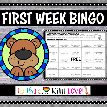 Preview of FREEBIE: First Day/Week of School Activity // Getting to Know You BINGO