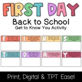 First Day of School Activity | Printable & Digital |