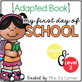 Preview of First Day of School Interactive Adapted Books for Special Education