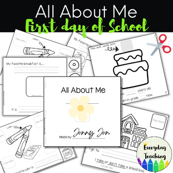 Preview of First Day of School All About Me Book: Special Education, Autism