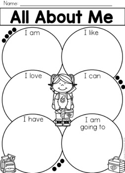 First Day Of School All About Me Printable Free By Clever Classroom