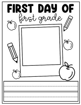 First Day of School - Back to School Activity: Draw and Write by MsMcKinder