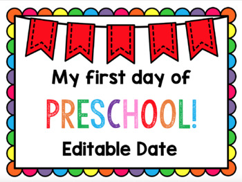 First Day Of School Back To School Posters Signs Freebie Tpt