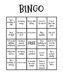 First Day of School Bingo!