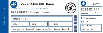 Preview of First Day of School Boarding Pass (Travel Theme)