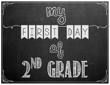 First Day of School Chalkboard Posters - FREEBIE! by The Taylor-Made ...