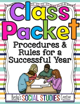 Preview of Back to School: First Day Class Packet (Syllabus Template) - Rules & Procedures