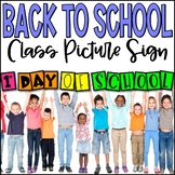 First Day of School Class Photo Sign