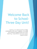 First Days of School Classroom Management Unit