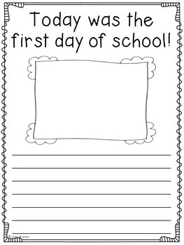 First Day of School Craftivity by Anita Bremer | TpT