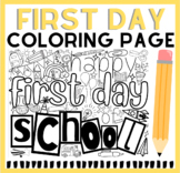 First Day of School Doodle Coloring Page