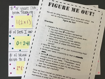Preview of Figure me Out! Learn about your peers through numbers!